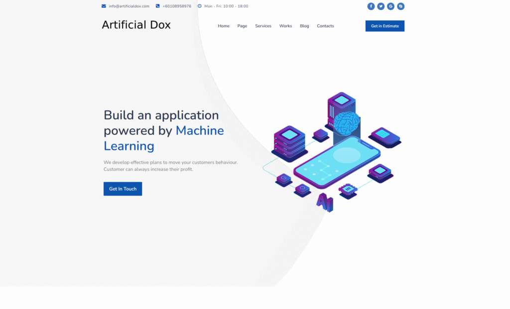 ArtificialDox – Creative Digital Agency WordPress Theme