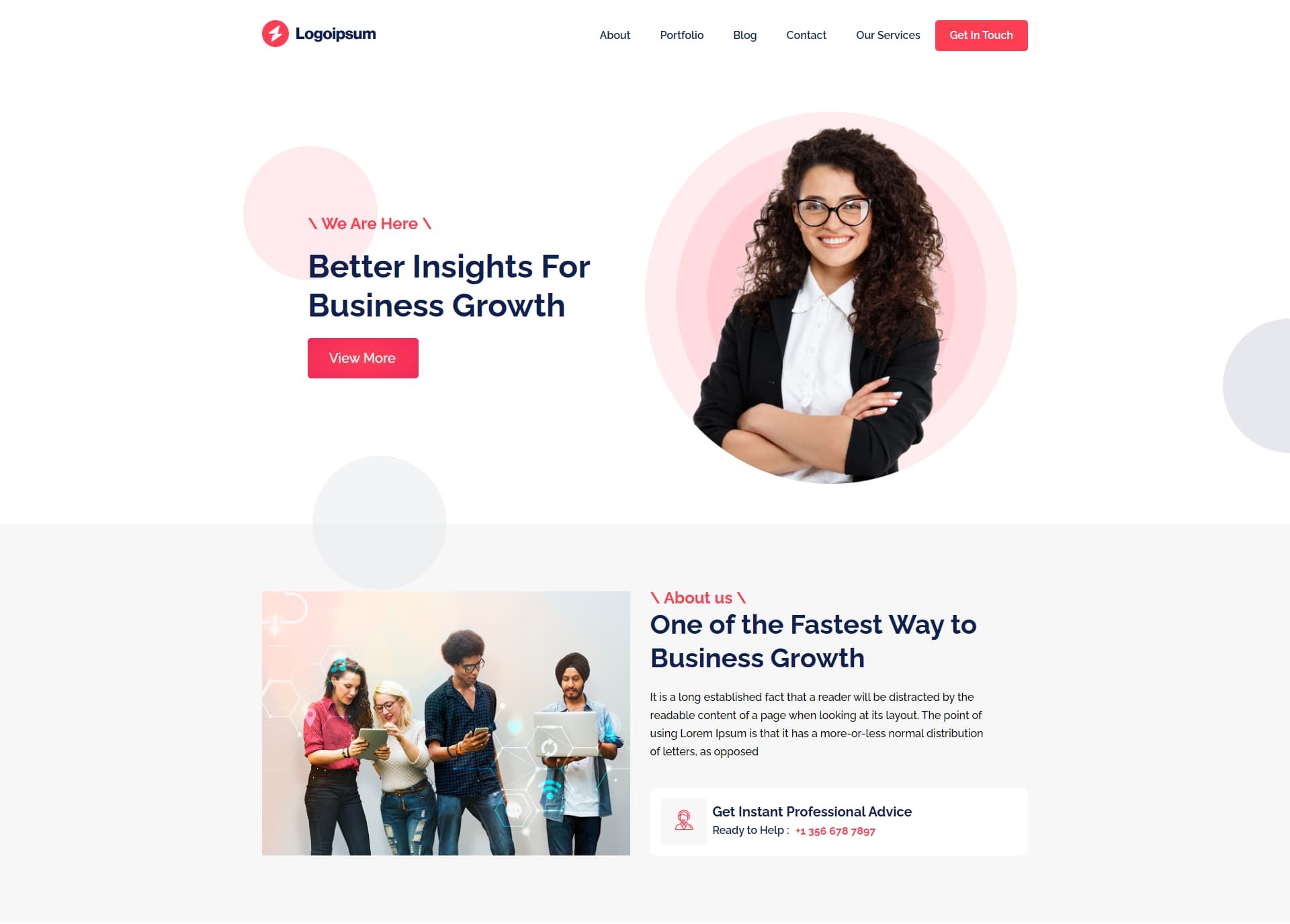 Logo Ipsum – IT Company Front Page