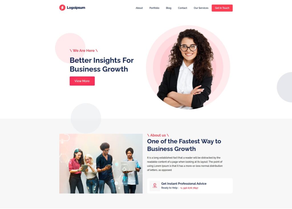 Logo Ipsum – IT Company Front Page