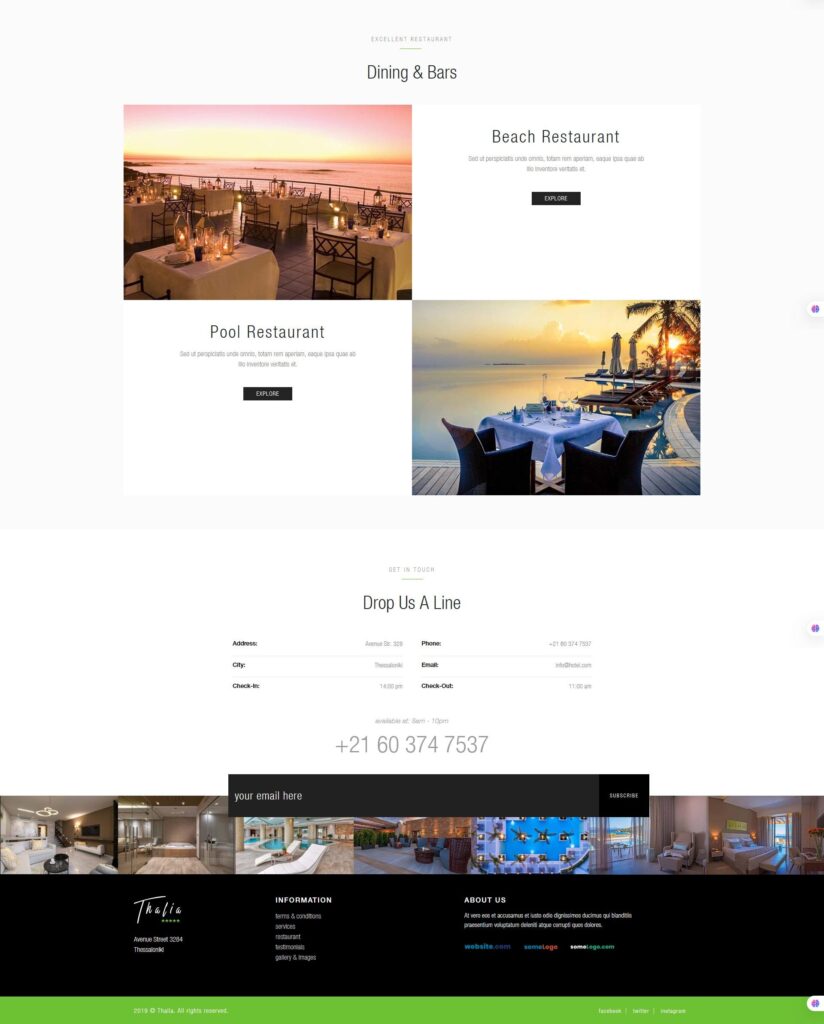 Thalia Hotel UI