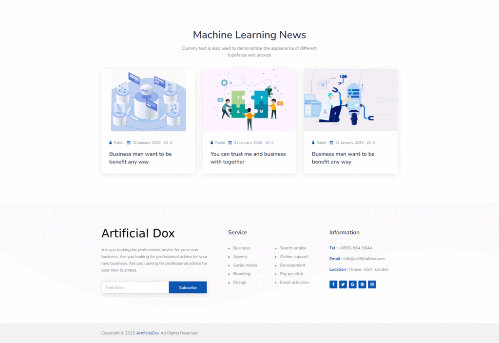 ArtificialDox – Creative Digital Agency WordPress Theme